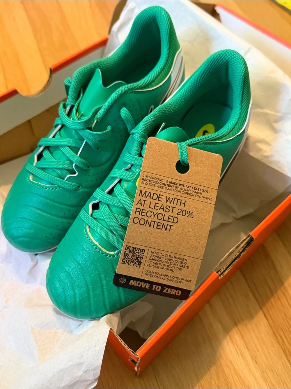NIB NIKE Jr Legend 10 Academy FG/MG LV8 Green Soccer Cleats - Performance 🥅⚽️🏆